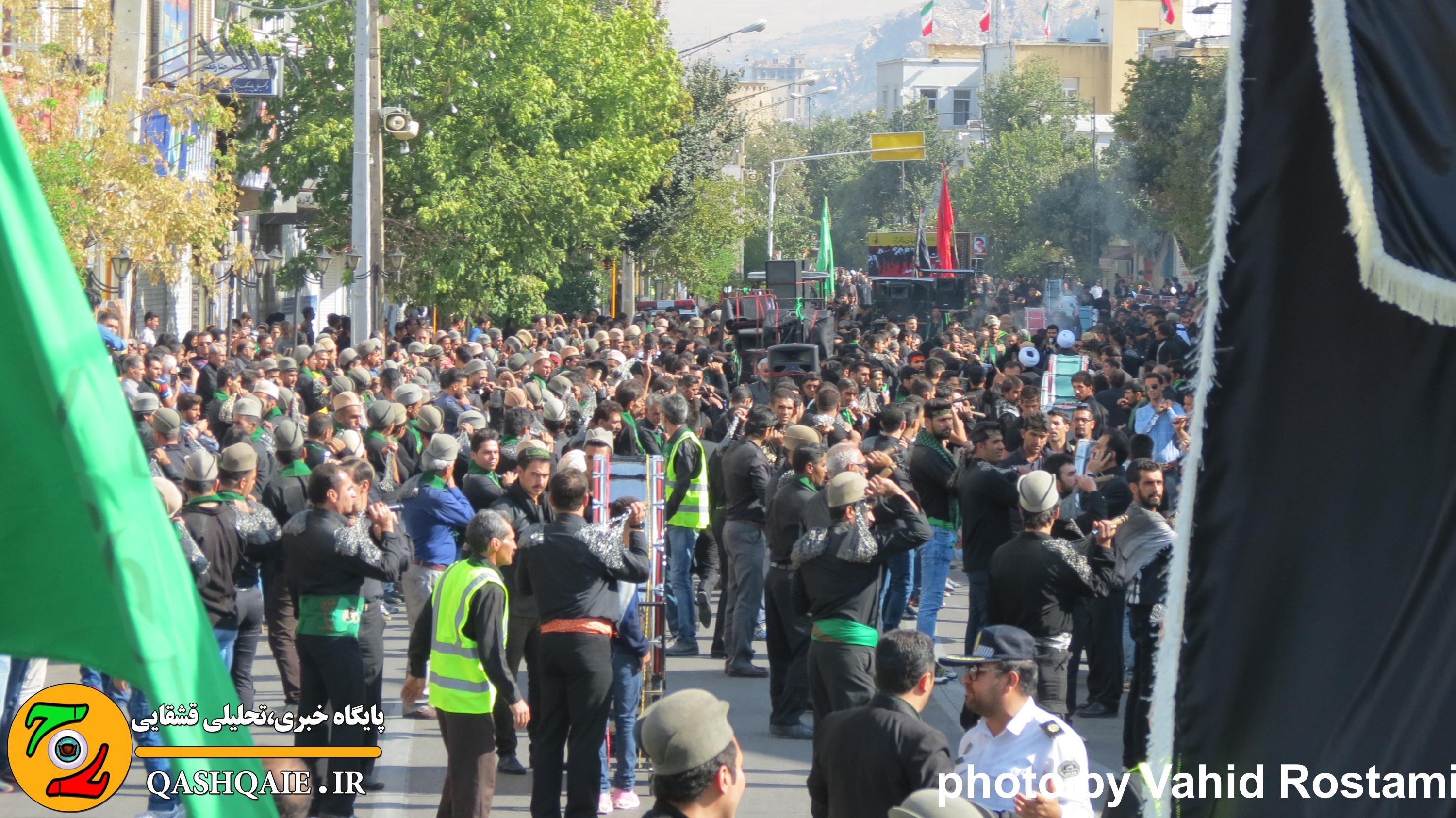 اجتماع بزرگ هیئات قشقایی در روز تاسوعای حسینی